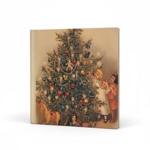 Terra Traditions Vintage Victorian Christmas Photo Album Crystal Embellished